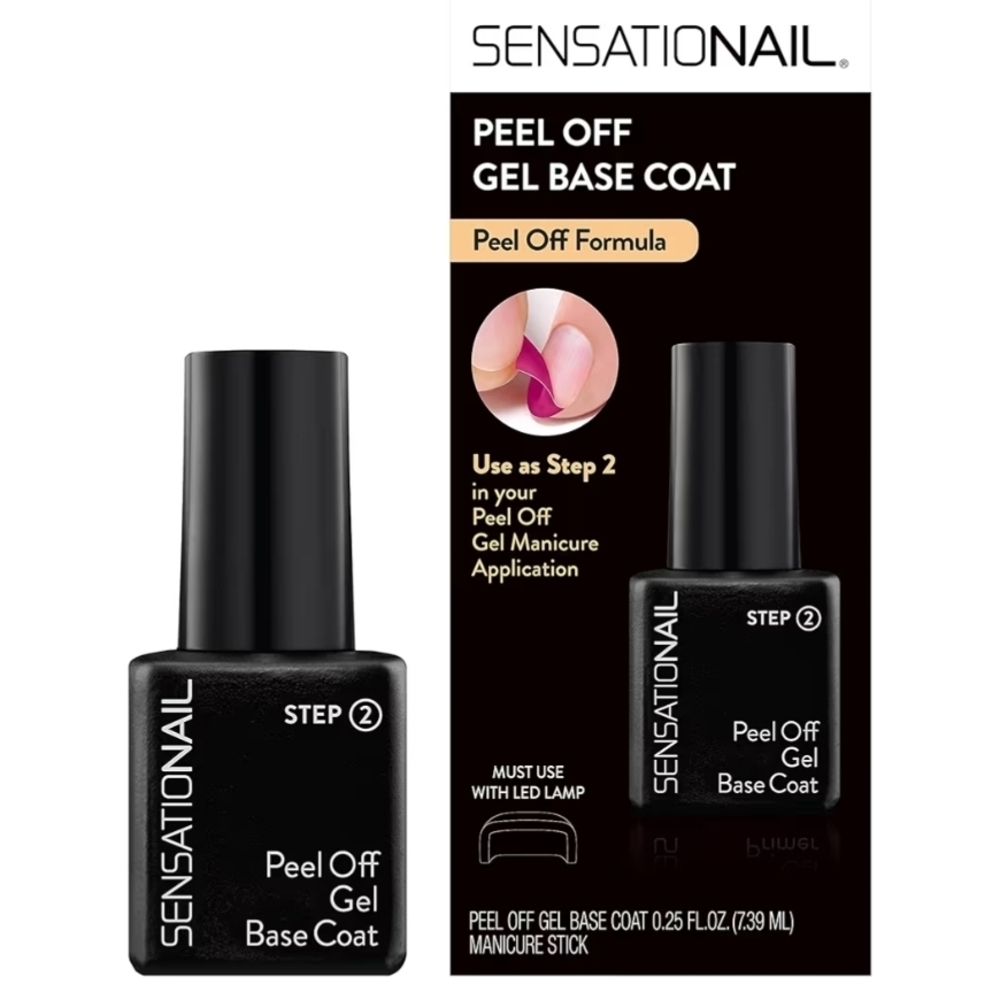 NWT Sensationail Black Gel Base Coat for Easy Peel Off
